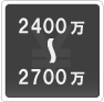 2400万―2700万