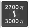 2700万―3000万